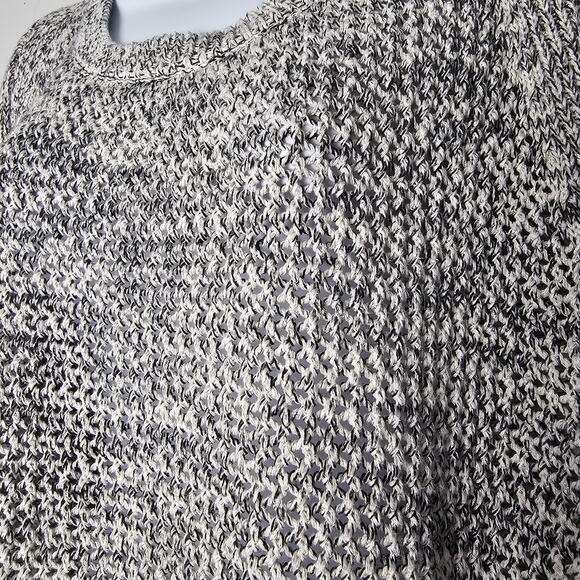 Torrid 3X Metallic Knit Sweater Gray Black Longline Plus Size Holiday Sparkle - Picture 10 of 12